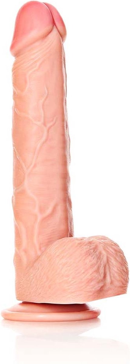 Goedkoopste Dildo with Balls and Suction Cup - 10''/ 25,5 cm