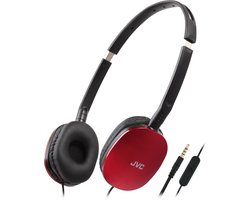 JVC HA-S160M - Vederlichte opvouwbare on-ear hoofdtelefoon - Rood