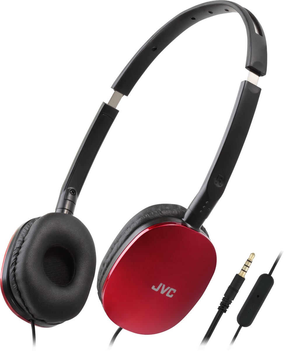 JVC HA-S160M - Vederlichte opvouwbare on-ear hoofdtelefoon - Rood
