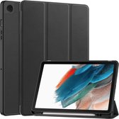 Tablet Hoes Geschikt voor Samsung Galaxy Tab A9 Plus | Book Case met Standaard | Kunstlederen Beschermhoes | Tri-fold | Zwart