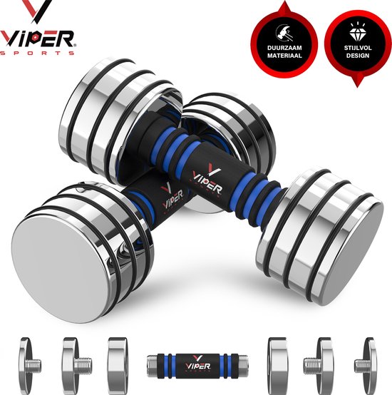 Viper Sports Verstelbare Gewichten 2 X 10 Kg Dumbbells Dumbells Set viper-sports-verstelbare-gewichten-2-x-10-kg-dumbbells-dumbells-set