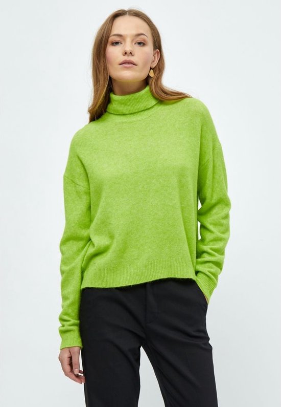 Minus Lilliane Roll Neck Knit Pullover Macaw Green