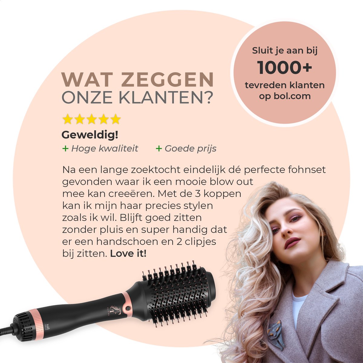 Petite brosse ronde pour brushing cheveux courts, 3,3 cm Mini rouleau  brosse à cheveux avec poils en nylon pour volume, coiffer, boucler et  boucler