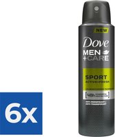 Dove Men Care Sport Active - Fresh Deodorant 150 ml - Voordeelverpakking 6 stuks