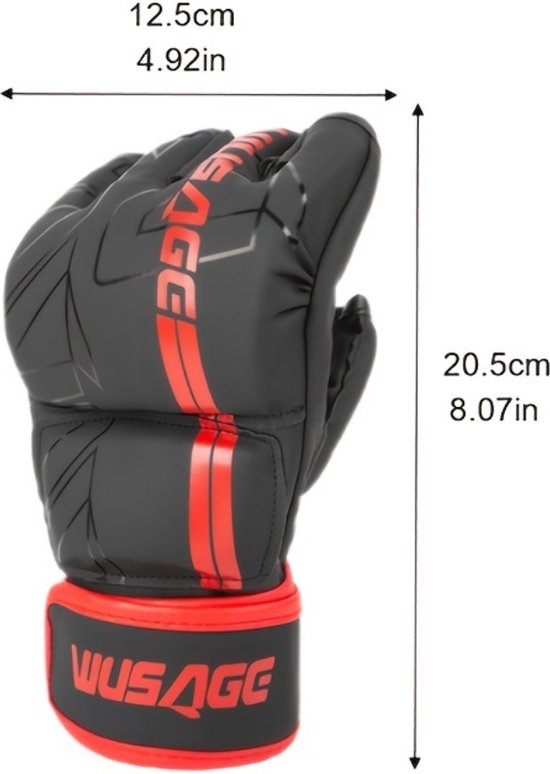 Livano Gants MMA - Gloves - Gants de Sparring - Hommes - Femmes - Grappling - Gants de boxe - Zwart