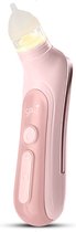 Luxegoed® Elektrische Neusreiniger voor Baby’s met Muziek en Licht – Neuspeer - Aspirator - Neuszuiger - USB-compatibel - Incl. Verzorgingssetje - Neusreiniger baby elektrisch - Baby neuszuiger – Roze