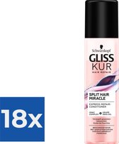 Gliss Kur Anti-Klit spray - Split Hair Miracle 200 ml - Voordeelverpakking 18 stuks