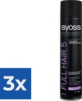 Syoss Tuning-Hairspray Full Hair 5 - Pack économique 3 pièces