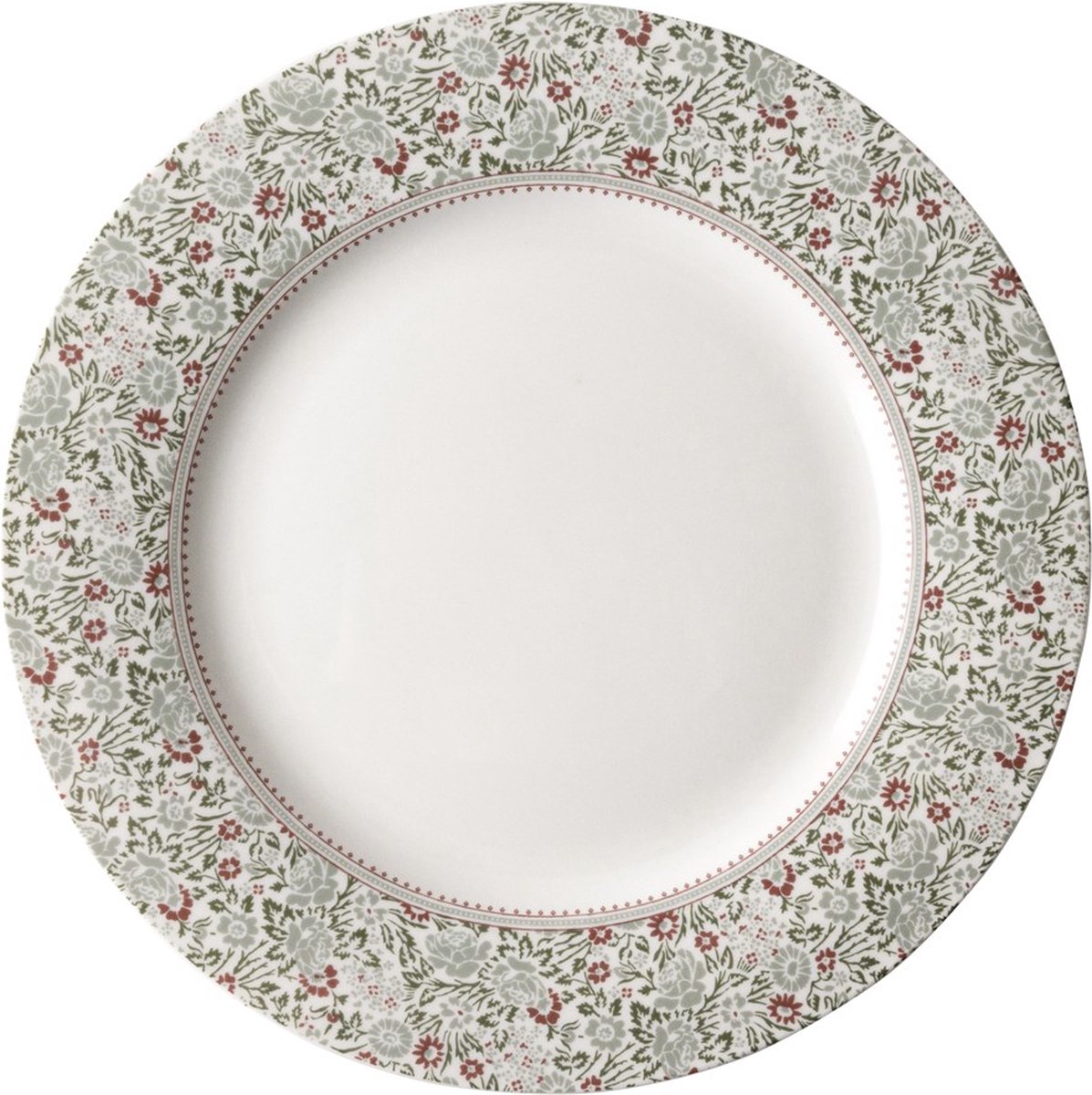 Laura Ashley Bord plat 23 cm Groen/Rood
