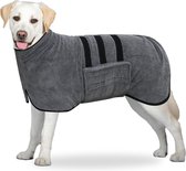 Lexium Hondenbadjas - Maat XL - Grijs - Badjas Voor Honden - Honden Badjas