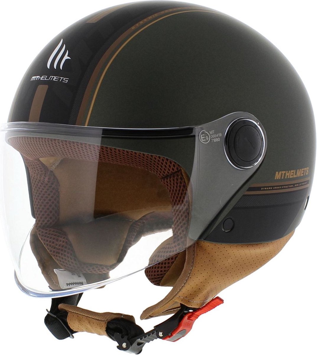 MT Helm Street S Entire mat groen / bruin maat L