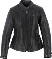 Helstons Emilia Leather Rag Black Jacket S - Maat - Jas