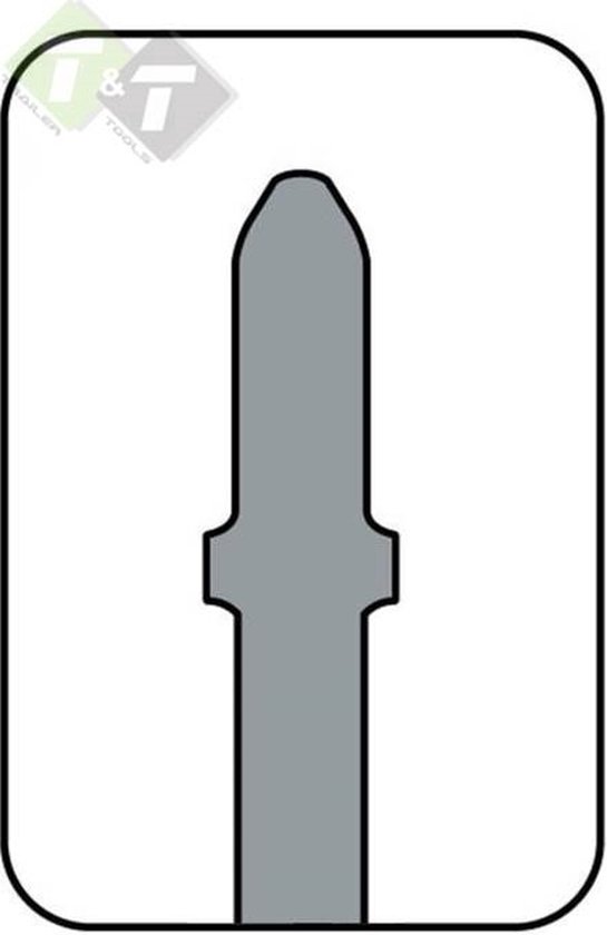 Grijze illustratie van een decoupeerzaagblad.