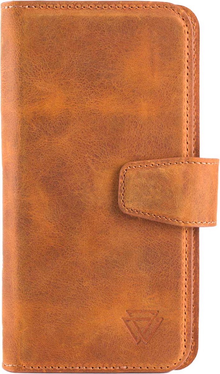 Wachikopa Hoesje Met Pasjeshouder Geschikt voor iPhone 15 Pro - Wachikopa Multi Wallet Bookcase - beige
