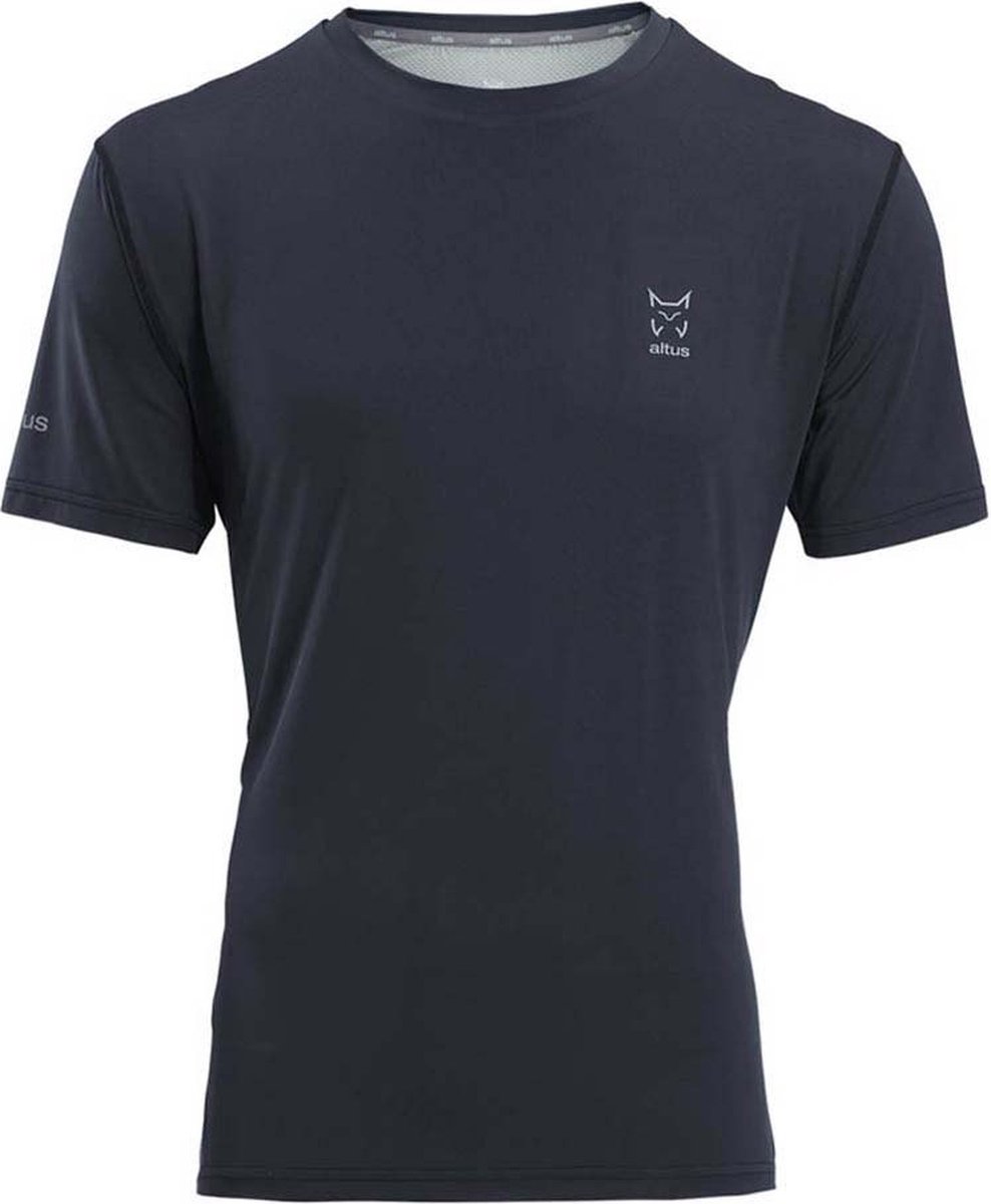 Altus Loch T-shirt Met Korte Mouwen Zwart M Man