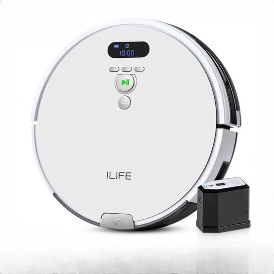 Ilife - Stofzuiger - Robotstofzuiger - Zonder Zak - Draadloos - Wit