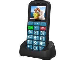 4G - Senioren Mobiele Telefoon + Simkaart Geleverd + Oplaadstation - Grote Toetsen - Big Button Mobiel - Ouderen