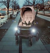 Dooky - Veiligheids lichtjes - Universeel - 2 stuks - Voor Kinderwagen en/of Buggy - Inclusief Batterijen