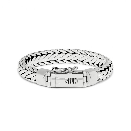 SILK Jewellery - Zilveren Armband - Zipp - 379.19 - Maat 19,0