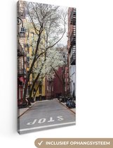 Canvas Schilderij New York - Amerika - NYC - 40x80 cm - Wanddecoratie
