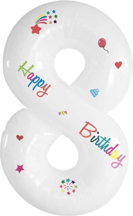 Folieballon Cijfers diverse kleuren - Ballonnen online kopen