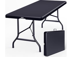 CASARIA Tuintafel - 183x76cm Inklapbaar Weerbestendig – Antraciet