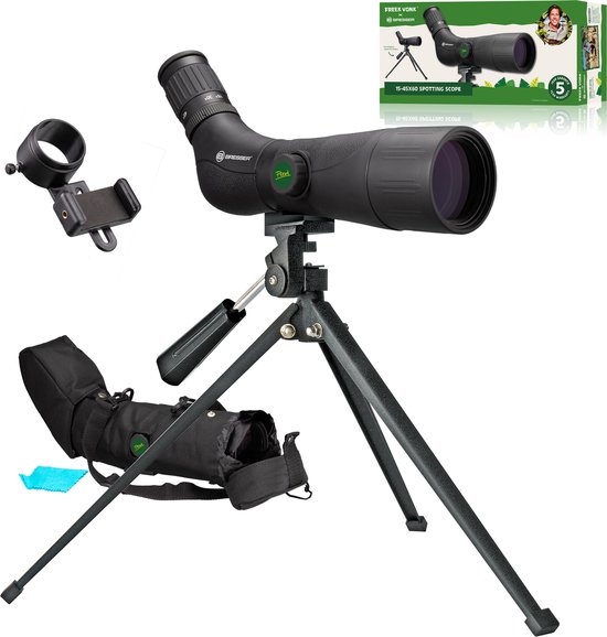 Foto: Freek vonk x bresser spotting scope 15 45x60 vergroting incl tafelstatief en stay on tas