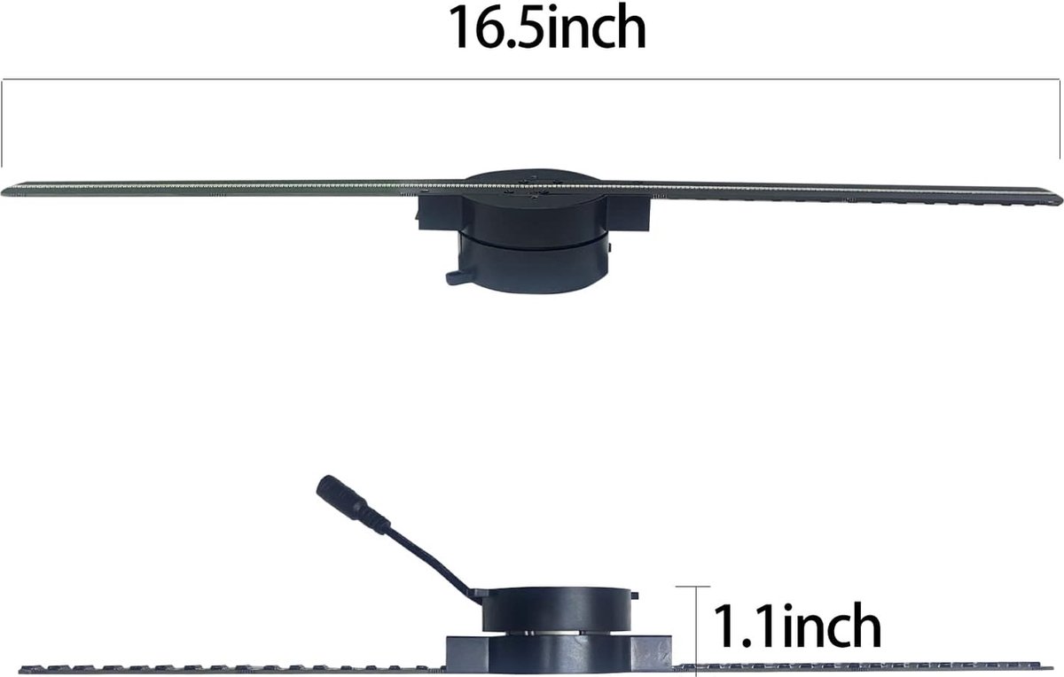 3D Hologramm LED Lüfter, Holografischer 3D Video WLAN Projektor, 3D Hologramm Projektor Werbedisplay für Geschäfte, Geschäfte, Bars, Casinos, Feiertage, Veranstaltungsdisplays