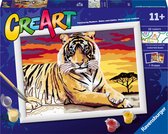 Ravensburger CreArt Majestic Tiger - Schilderen op nummer voor kinderen