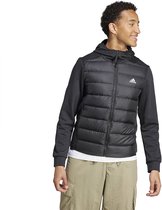 adidas Sportswear Essentials Hybride Donsjack met Capuchon - Heren - Zwart- XL