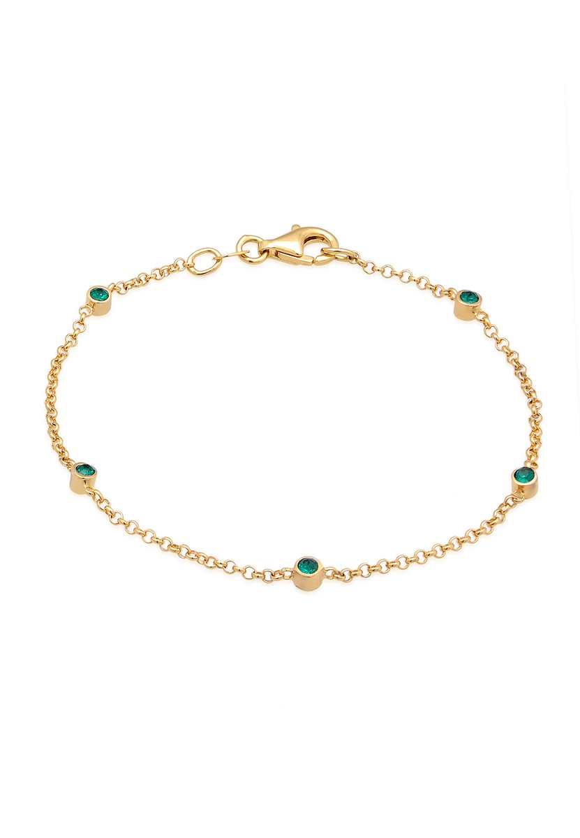 Elli - Armband - Dames basis filigraan combineerbaar met kristallen in 925 sterling zilver - Dames