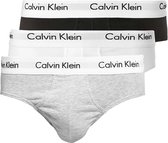 Bol.com Calvin Klein 3-Pack Heren Slip - Zwart/Wit/Grijs - Maat S aanbieding