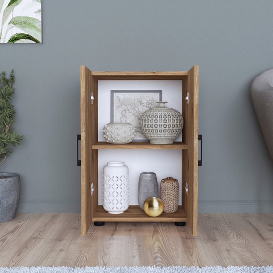 Tidyard Tuinkast met 2 deuren en 6 planken, gereedschapsberging, kunststof kast, kleedkast, kast, kleedhok, terraskast, balkonkast, kunststof 68 x 39 x 171,5 cm