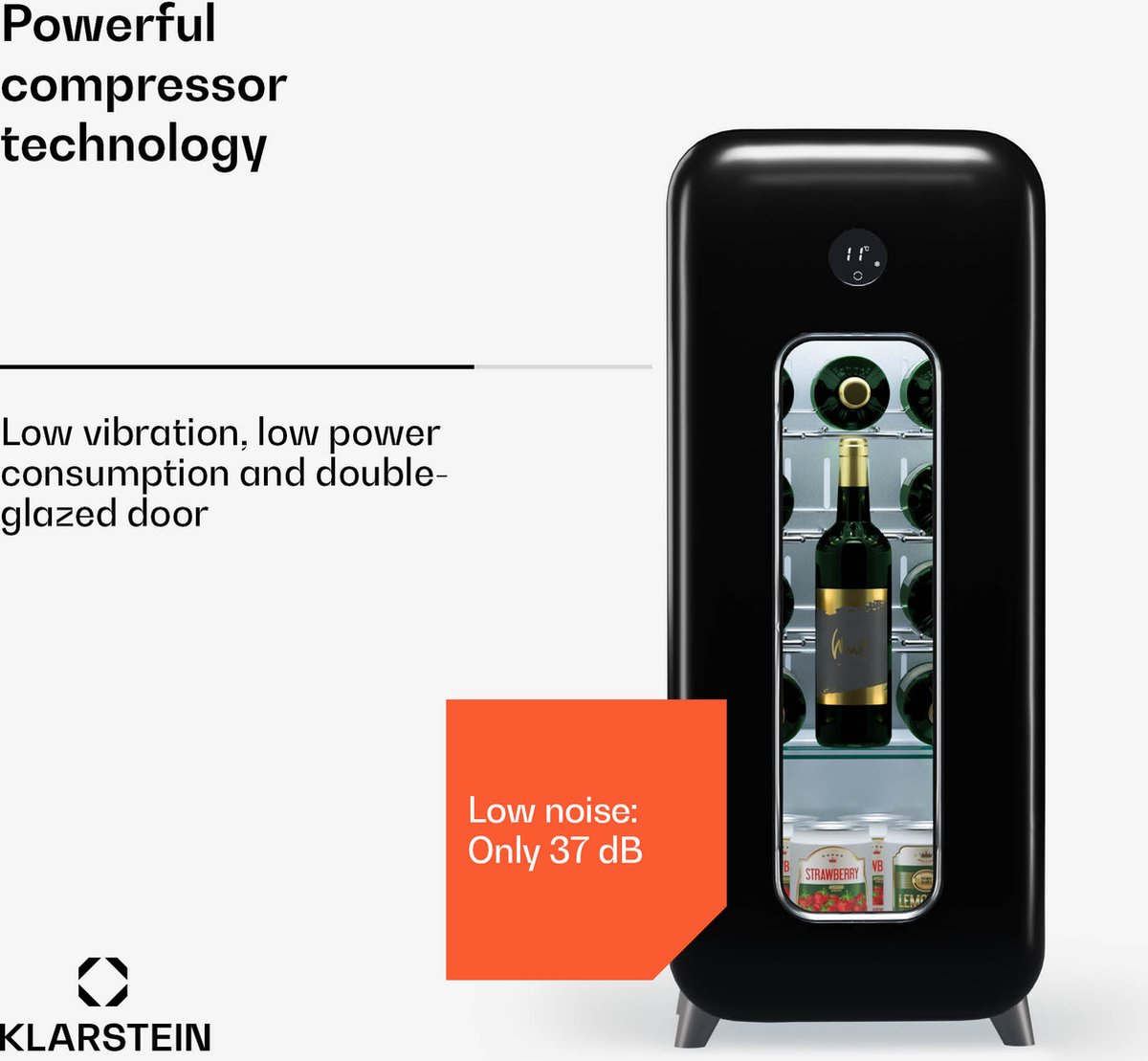 Klarstein Shirley 15 Uno Wijnkoelkast - 15 Flessen - 5 - 20 - Klarstein - €350,99