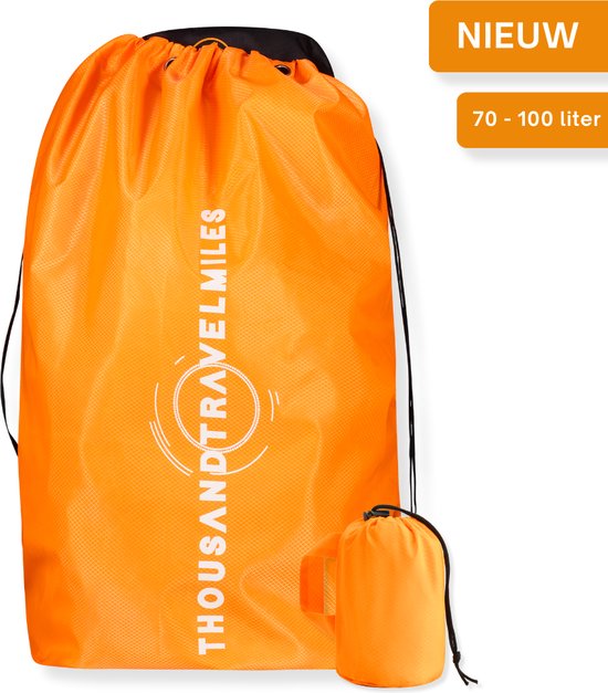 Flightbag – Oranje – Diamand Grit – Flightbag voor Backpack – Regenhoes – 70-100L – Backpack Flightbag – Vliegtuighoes Backpack