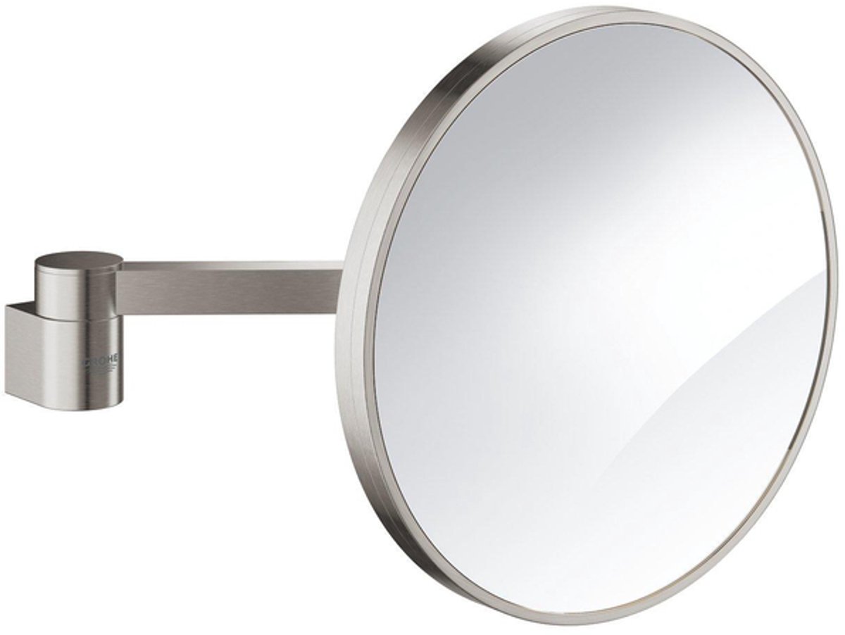 GROHE Selection Make-Up Spiegel - Supersteel (RVS look)