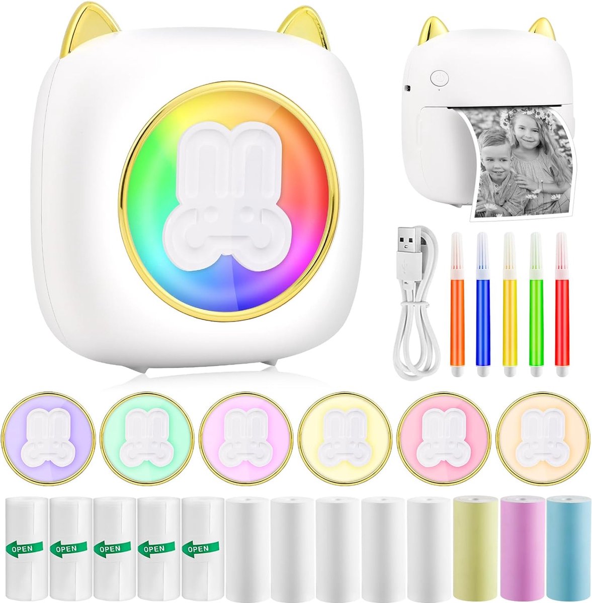 Mini Printer - Pocket Printers - Draagbare Printer - Mobiele Printer - Draadloos