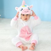 Maison Extravagante - Baby Onesie - Baby Rompertjes - Baby Pyjama - Baby Pakje - Baby Verkleedkleding - Baby Kostuum - Baby Winterpak - Baby Romper - Baby Skipak - Baby Carnavalskleding - 24-30 maanden - Eenhoorn - Unicorn - Wit