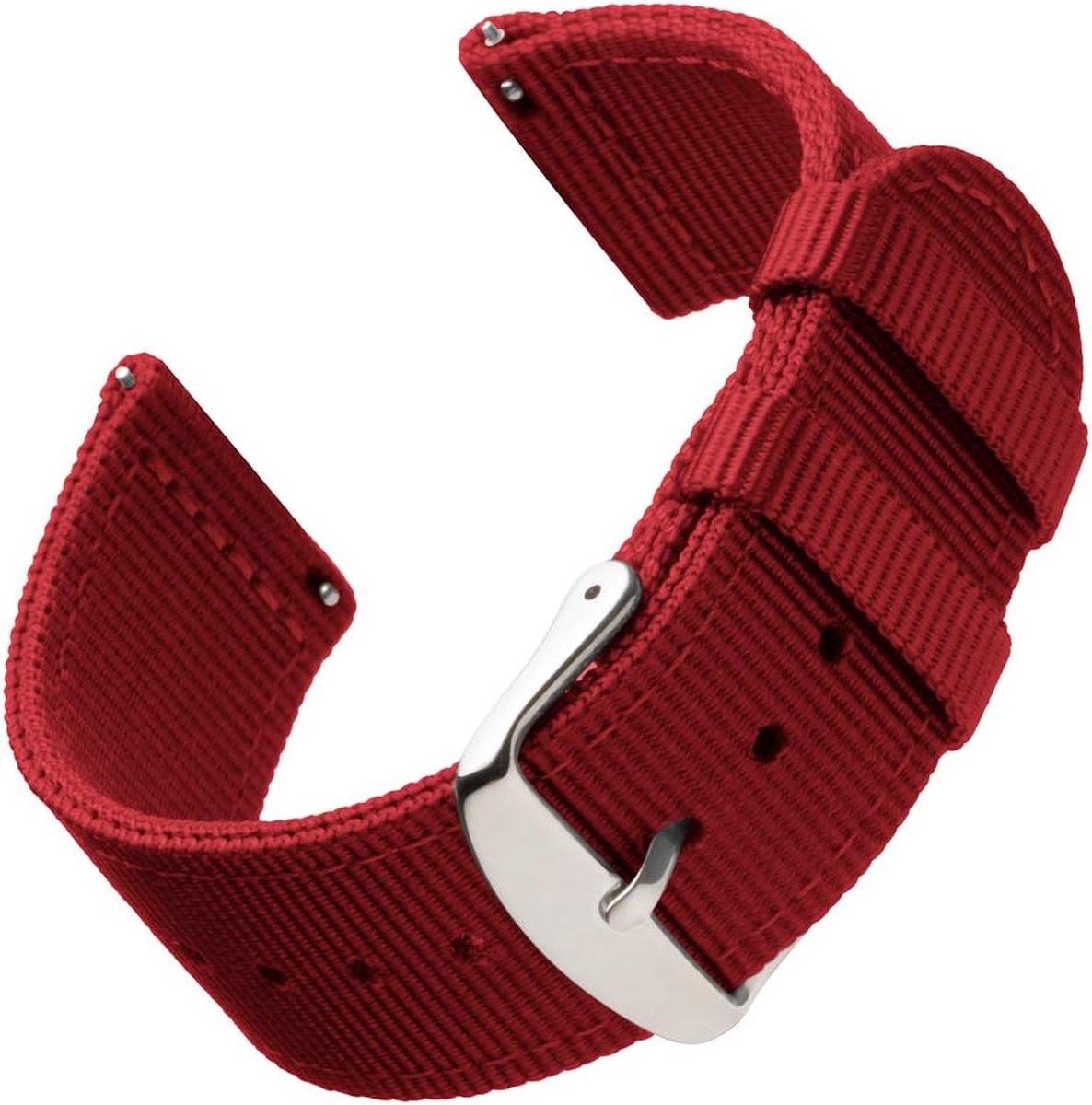 horlogeband van silicone, met snelsluiting