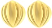 Behave Clip oorbellen goud-kleur 3cm