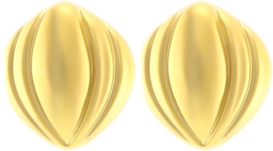 Behave Clip oorbellen goud-kleur 3cm