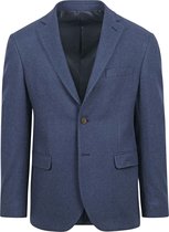 Suitable - Tweed Colbert Mid Blauw - Heren - Maat 52 - Modern-fit