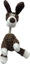 Hondenspeelgoed - Pluche Hondenknuffel - Koe met Piepje - Honden Speelgoed - Speeltje - Knuffel