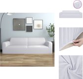 vidaXL Housse de protection de canapé - Jersey polyester extensible - Wit - 190-230 cm - Réutilisable - Housse de mobilier de jardin