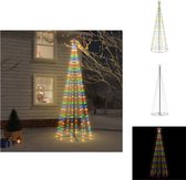 vidaXL Kerstboom LED 100 x 300 cm - Meerkleurig - 310 LEDs - Decoratieve kerstboom