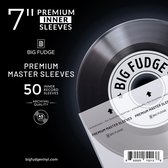 BIG FUDGE Premium Master Vinyl Platenhoezen - 18 cm x 50st - Archivering Antistatische Rijstpapier Binnenhoezen - Doorzichtige 3 Laags LP Hoezen - Beschermhoes voor Platen