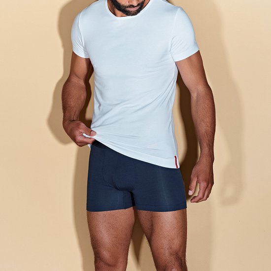 Undiemeister® T-shirt Slim Fit Wit Col Rond Chalk White