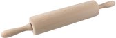 Deegroler met glijlager, deegrol als bakaccessoire, houten rol om deeg te rollen - Eenvoudig & behoedzaam (afmetingen: 25 x 6,5 cm), aantal: 1 stuk