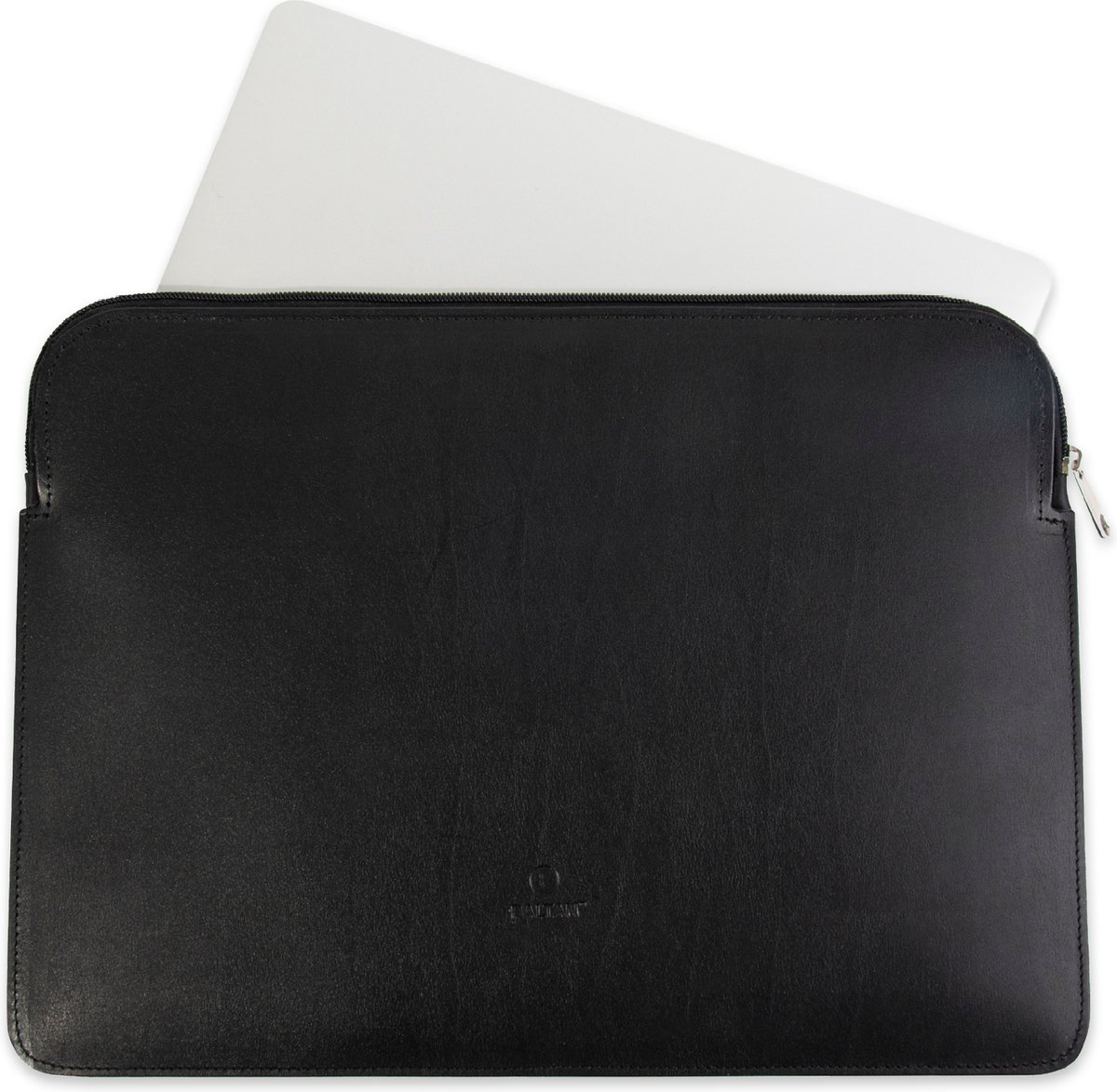 Baltan Leren Laptophoes - Met Rits - Tot 14 inch - Zwart