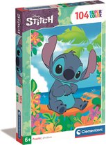 Clementoni Supercolor Disney Stitch – Kinderpuzzel – 104 Stukjes – Puzzel – Kinderen 6+ jaar